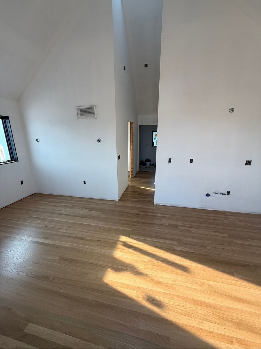 flooring install of custom home in connecticut