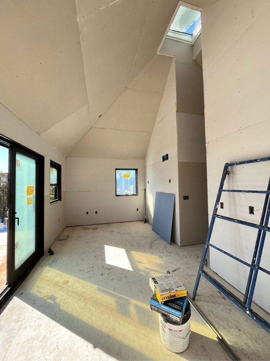 interior of ct shoreline custom home construction