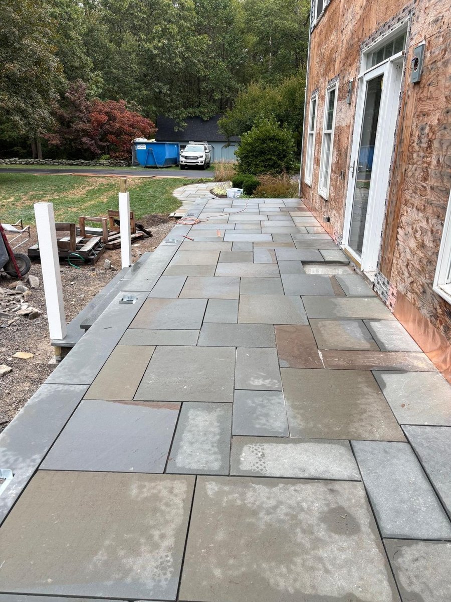 pavers for walkway to ct porch renovation