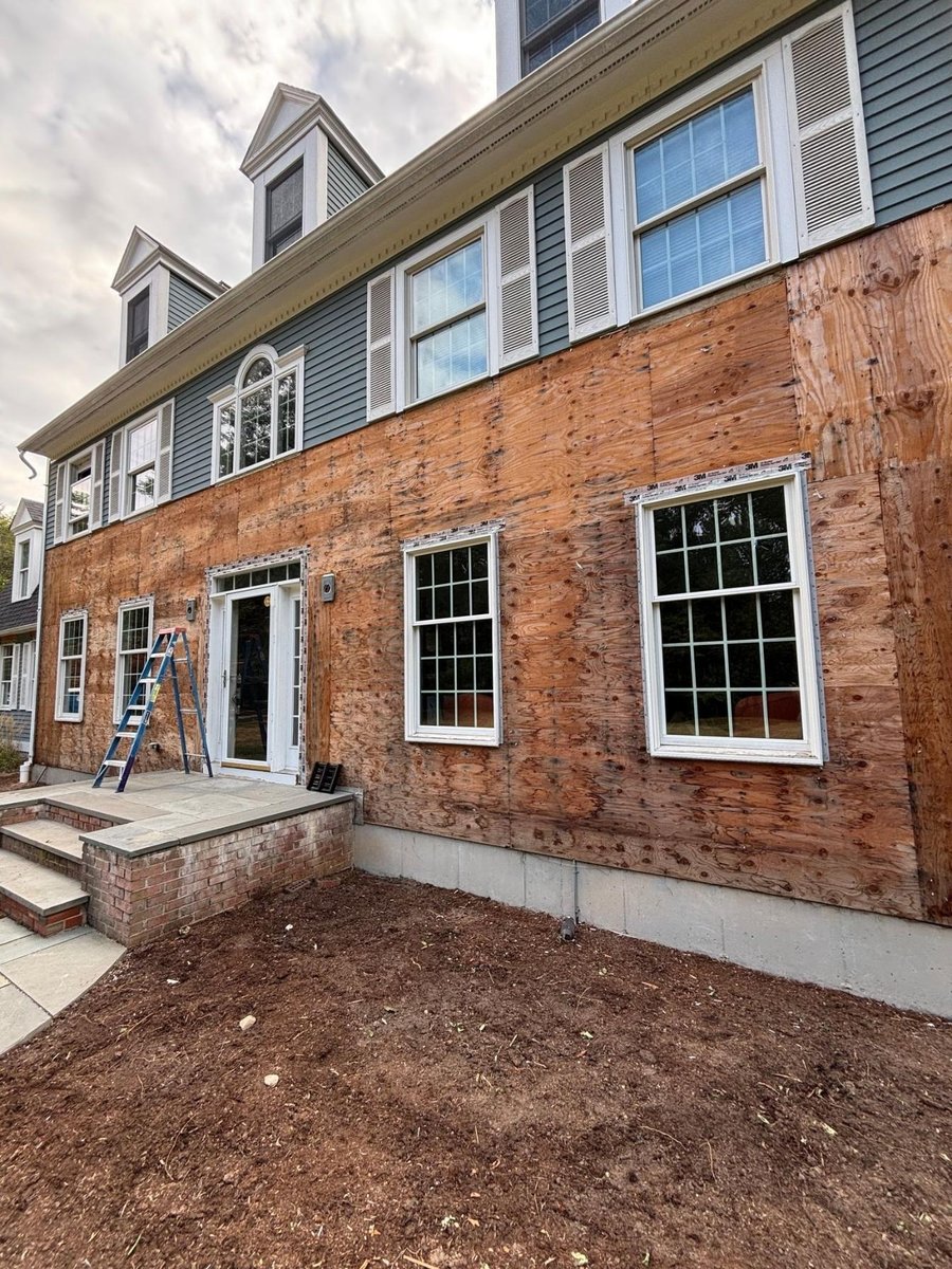 porch renovation on ct shoreline home