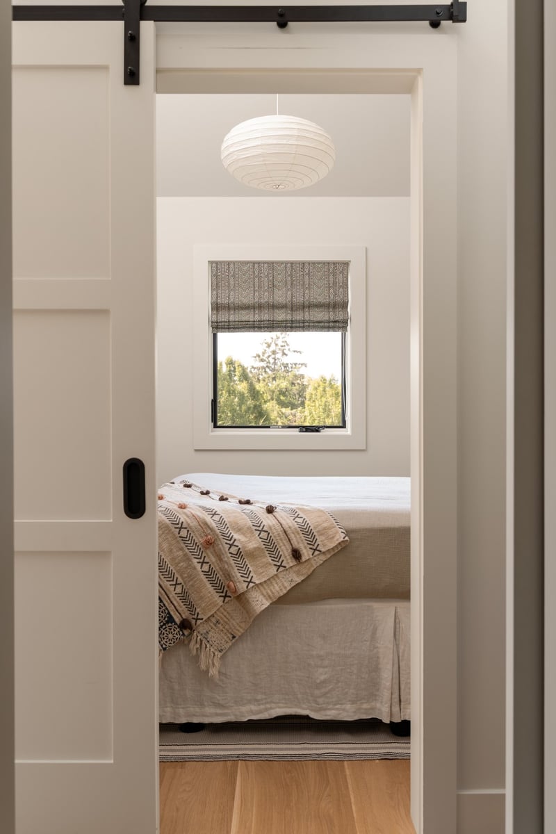 house addition bedroom with sliding barn door guilford ct