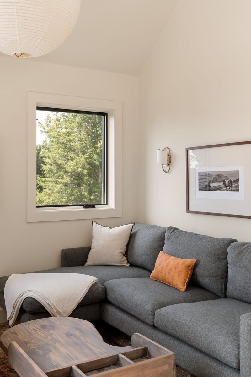 house addition living room sectional and brass sconce guilford ct